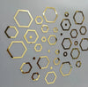 Acrylic Hexagon Ring Mirror Wall Decor